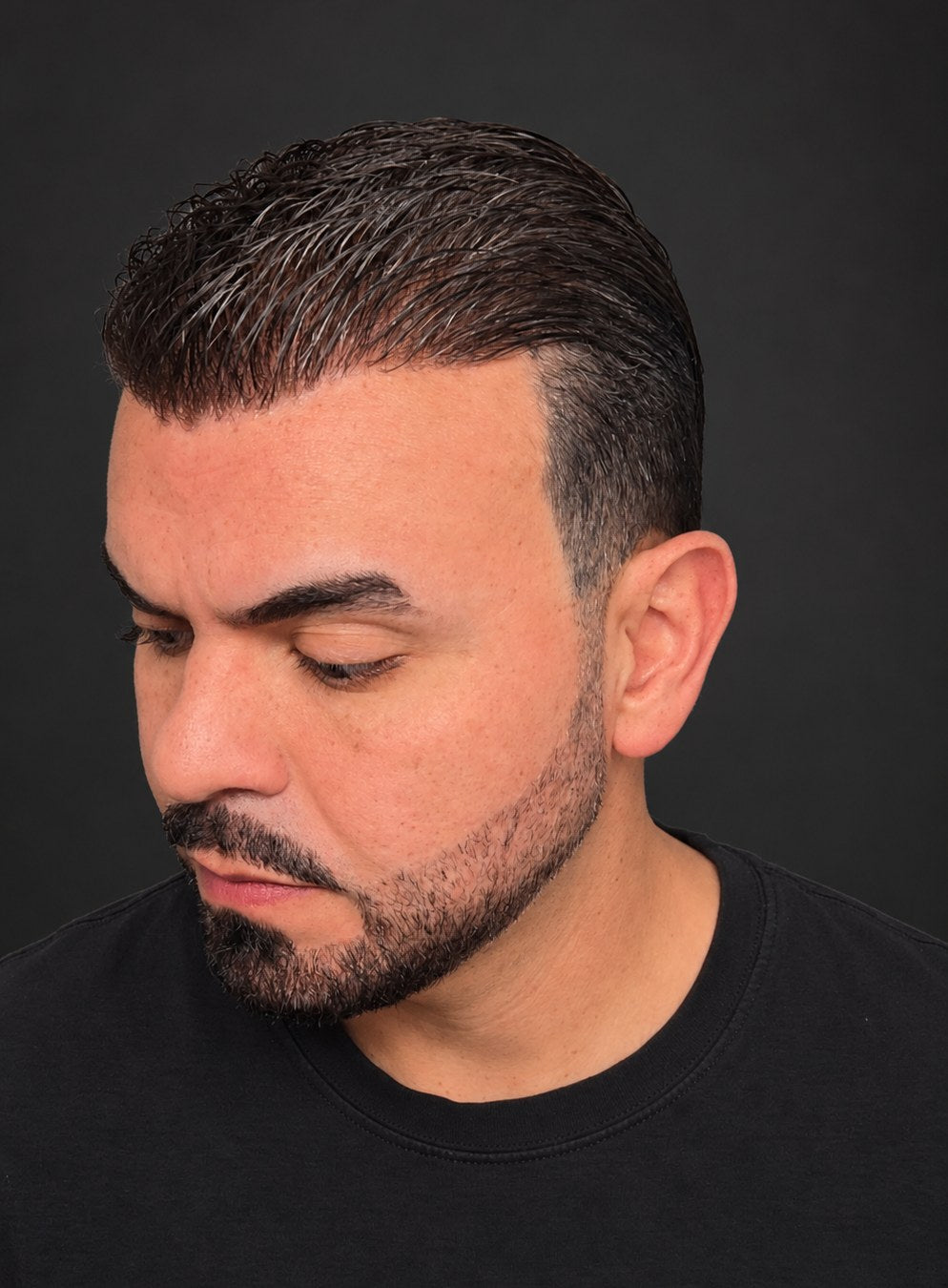 Estilo de cabello con sistema capilar